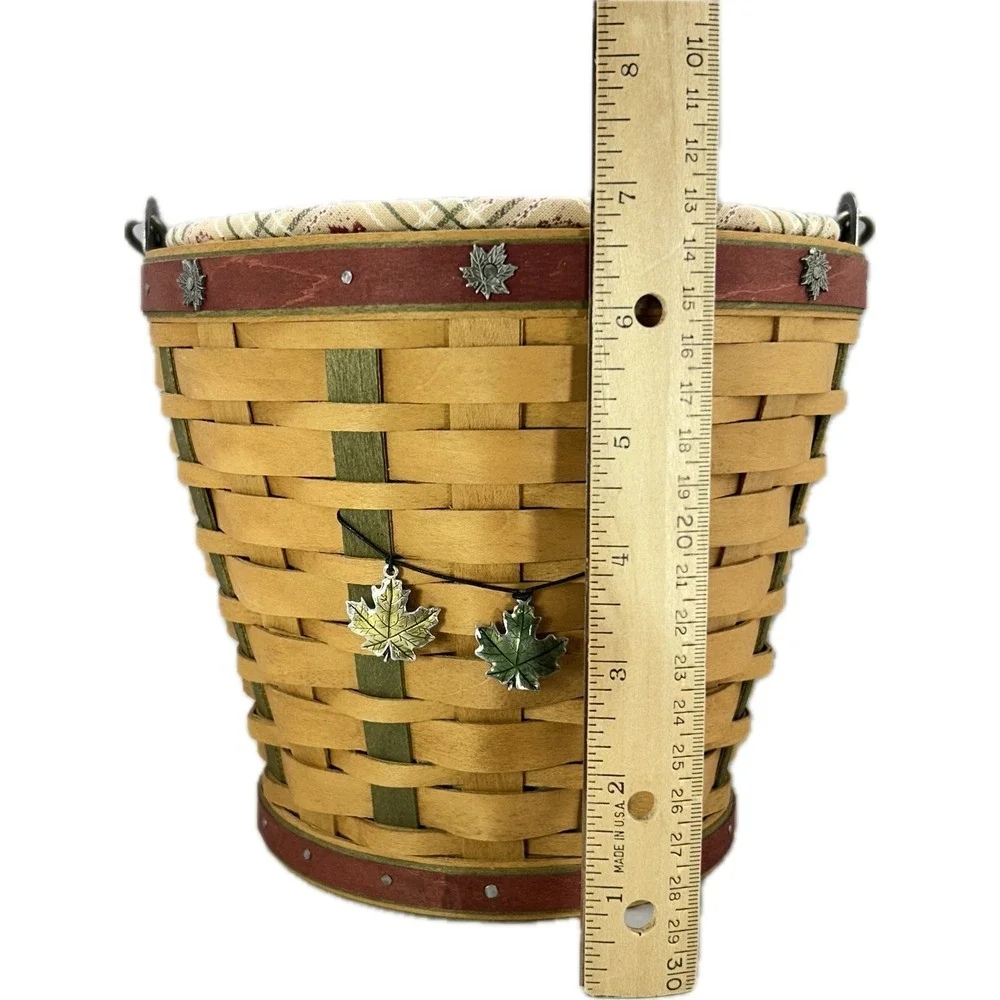 Longaberger Heritage Days Pail Basket 2003 Lid Liner Tie-On Protector Flyer‎